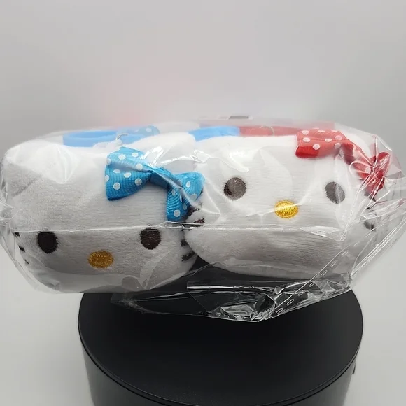 Hello Kitty  PlushPink , Blue. Red, And Purple Bag Charms . 12 Pieces - Picture 3 of 8